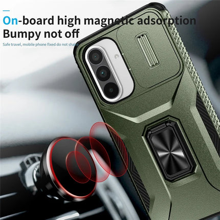 For Samsung Galaxy A56 5G / A36 5G Case Camshield Kickstand TPU+PC Anti-Slip Phone Cover
