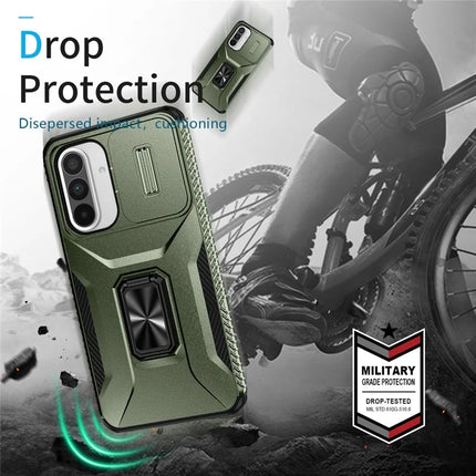 For Samsung Galaxy A56 5G / A36 5G Case Camshield Kickstand TPU+PC Anti-Slip Phone Cover