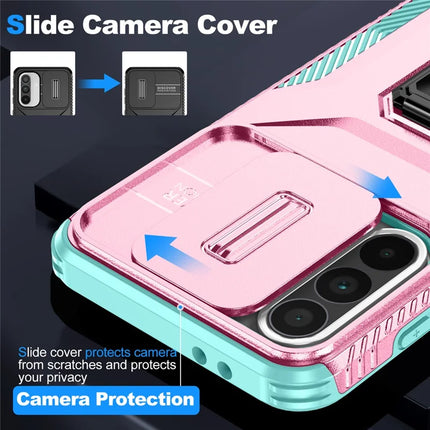 For Samsung Galaxy A56 5G / A36 5G Case Camshield Kickstand TPU+PC Anti-Slip Phone Cover