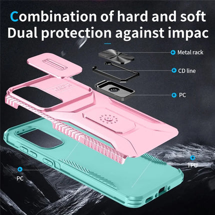 For Samsung Galaxy A56 5G / A36 5G Case Camshield Kickstand TPU+PC Anti-Slip Phone Cover