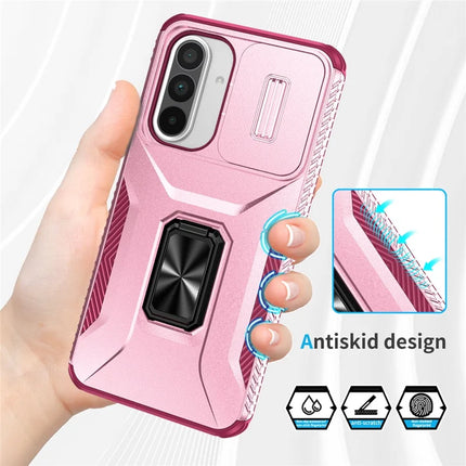 For Samsung Galaxy A56 5G / A36 5G Case Camshield Kickstand TPU+PC Anti-Slip Phone Cover