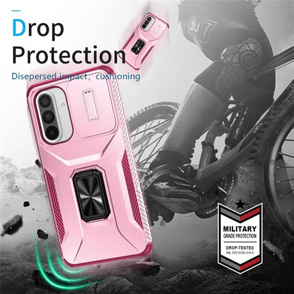 For Samsung Galaxy A56 5G / A36 5G Case Camshield Kickstand TPU+PC Anti-Slip Phone Cover