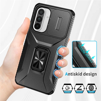 For Samsung Galaxy A56 5G / A36 5G Case Camshield Kickstand TPU+PC Anti-Slip Phone Cover