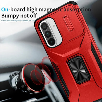 For Samsung Galaxy A56 5G / A36 5G Case Camshield Kickstand TPU+PC Anti-Slip Phone Cover