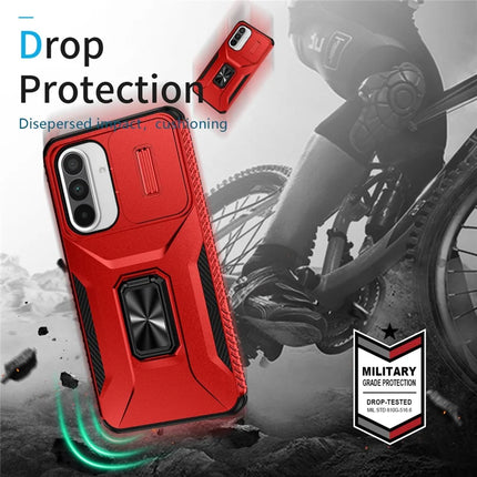 For Samsung Galaxy A56 5G / A36 5G Case Camshield Kickstand TPU+PC Anti-Slip Phone Cover