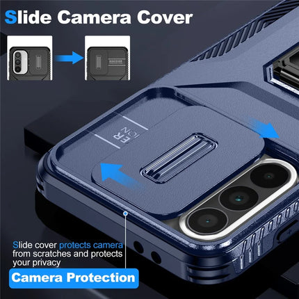 For Samsung Galaxy A56 5G / A36 5G Case Camshield Kickstand TPU+PC Anti-Slip Phone Cover