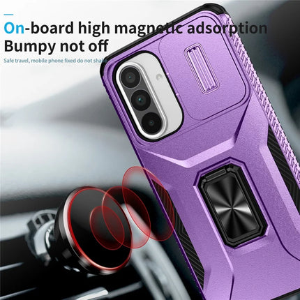 For Samsung Galaxy A56 5G / A36 5G Case Camshield Kickstand TPU+PC Anti-Slip Phone Cover