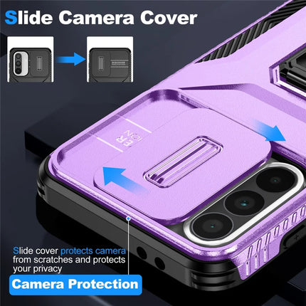 For Samsung Galaxy A56 5G / A36 5G Case Camshield Kickstand TPU+PC Anti-Slip Phone Cover