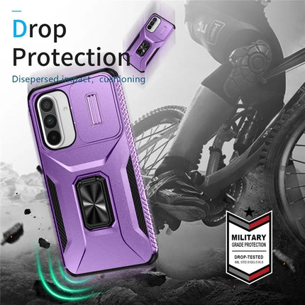 For Samsung Galaxy A56 5G / A36 5G Case Camshield Kickstand TPU+PC Anti-Slip Phone Cover