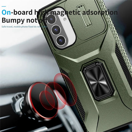 For Samsung Galaxy A26 5G Case Camshield Kickstand TPU+PC Anti-Slip Phone Cover