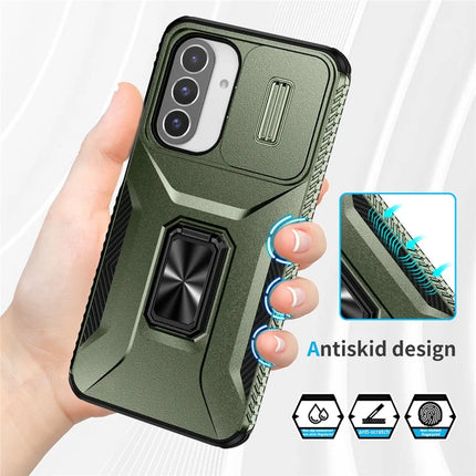 For Samsung Galaxy A26 5G Case Camshield Kickstand TPU+PC Anti-Slip Phone Cover