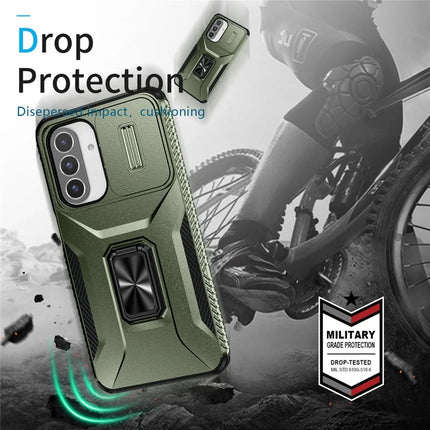 For Samsung Galaxy A26 5G Case Camshield Kickstand TPU+PC Anti-Slip Phone Cover