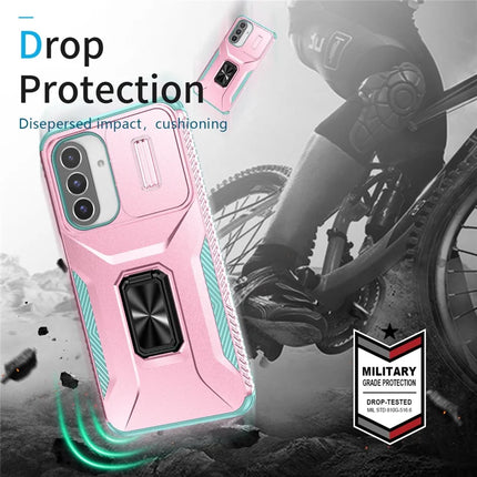 For Samsung Galaxy A26 5G Case Camshield Kickstand TPU+PC Anti-Slip Phone Cover