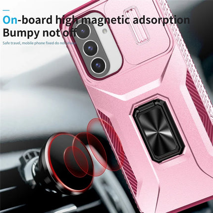 For Samsung Galaxy A26 5G Case Camshield Kickstand TPU+PC Anti-Slip Phone Cover