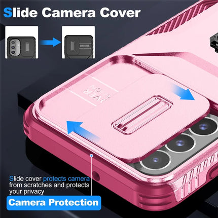 For Samsung Galaxy A26 5G Case Camshield Kickstand TPU+PC Anti-Slip Phone Cover