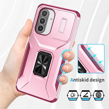 For Samsung Galaxy A26 5G Case Camshield Kickstand TPU+PC Anti-Slip Phone Cover