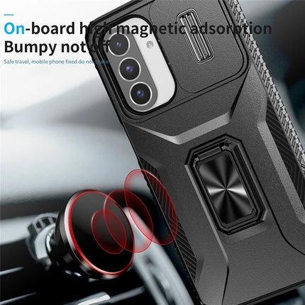 For Samsung Galaxy A26 5G Case Camshield Kickstand TPU+PC Anti-Slip Phone Cover