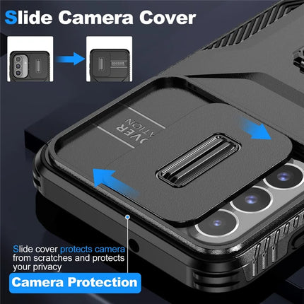 For Samsung Galaxy A26 5G Case Camshield Kickstand TPU+PC Anti-Slip Phone Cover
