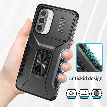 For Samsung Galaxy A26 5G Case Camshield Kickstand TPU+PC Anti-Slip Phone Cover