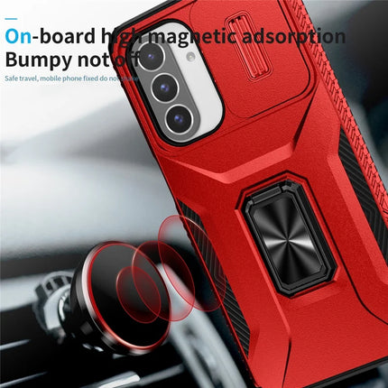 For Samsung Galaxy A26 5G Case Camshield Kickstand TPU+PC Anti-Slip Phone Cover