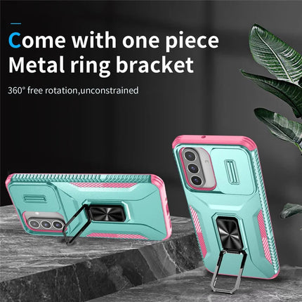 For Samsung Galaxy A26 5G Case Camshield Kickstand TPU+PC Anti-Slip Phone Cover