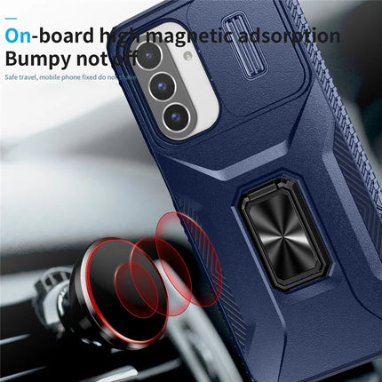 For Samsung Galaxy A26 5G Case Camshield Kickstand TPU+PC Anti-Slip Phone Cover