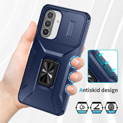For Samsung Galaxy A26 5G Case Camshield Kickstand TPU+PC Anti-Slip Phone Cover