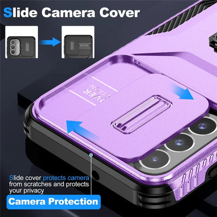 For Samsung Galaxy A26 5G Case Camshield Kickstand TPU+PC Anti-Slip Phone Cover