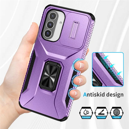 For Samsung Galaxy A26 5G Case Camshield Kickstand TPU+PC Anti-Slip Phone Cover