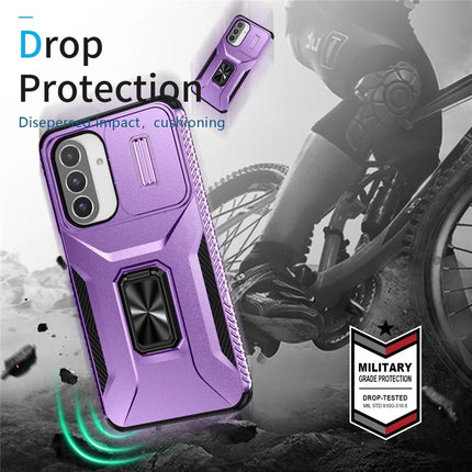 For Samsung Galaxy A26 5G Case Camshield Kickstand TPU+PC Anti-Slip Phone Cover
