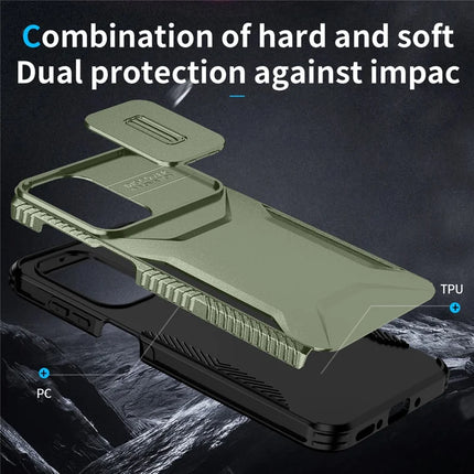 For Samsung Galaxy A26 5G Case Camshield TPU+PC Phone Cover Non-Slip Side Edge