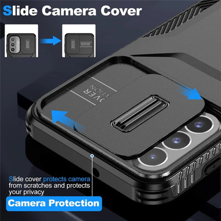 For Samsung Galaxy A26 5G Case Camshield TPU+PC Phone Cover Non-Slip Side Edge