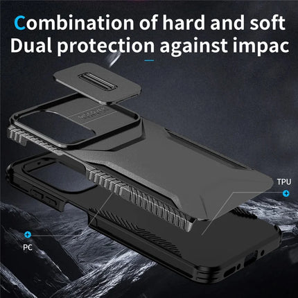 For Samsung Galaxy A26 5G Case Camshield TPU+PC Phone Cover Non-Slip Side Edge