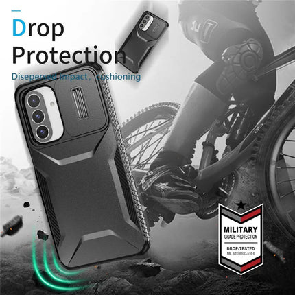 For Samsung Galaxy A26 5G Case Camshield TPU+PC Phone Cover Non-Slip Side Edge