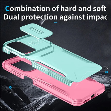 For Samsung Galaxy A26 5G Case Camshield TPU+PC Phone Cover Non-Slip Side Edge