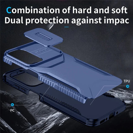 For Samsung Galaxy A26 5G Case Camshield TPU+PC Phone Cover Non-Slip Side Edge
