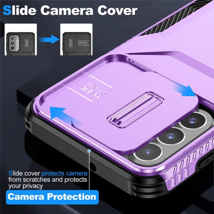 For Samsung Galaxy A26 5G Case Camshield TPU+PC Phone Cover Non-Slip Side Edge