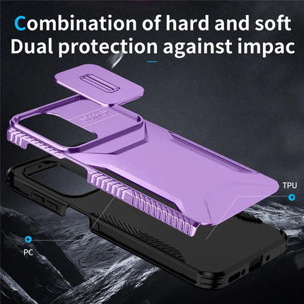 For Samsung Galaxy A26 5G Case Camshield TPU+PC Phone Cover Non-Slip Side Edge