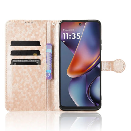 For Motorola Moto G Power (2025) / G Play (20 Case Wallet Dot Pattern Imprint PU Leather Phone Cover