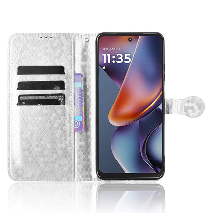 For Motorola Moto G Power (2025) / G Play (20 Case Wallet Dot Pattern Imprint PU Leather Phone Cover