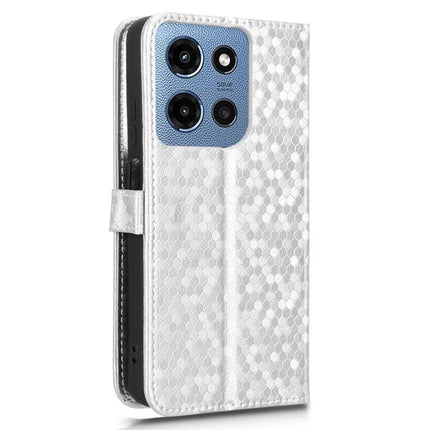 For Motorola Moto G Power (2025) / G Play (20 Case Wallet Dot Pattern Imprint PU Leather Phone Cover
