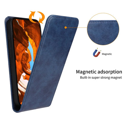 For Motorola Moto G Play (2025) 5G / G Power (2025) Case with Card Slot Magnetic Vertical Flip Leather Phone Cover
