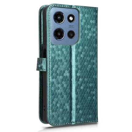 For Motorola Moto G 5G (2025) Wallet Case Dot Pattern Imprint PU Leather Phone Cover