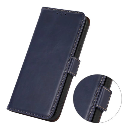 For Realme 14 Pro 5G Case RFID Blocking Genuine Cow Leather Wallet Phone Cover