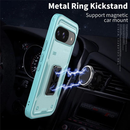 For Google Pixel 9 / 9 Pro Case Ring Kickstand Anti-Drop PC + TPU Phone Cover