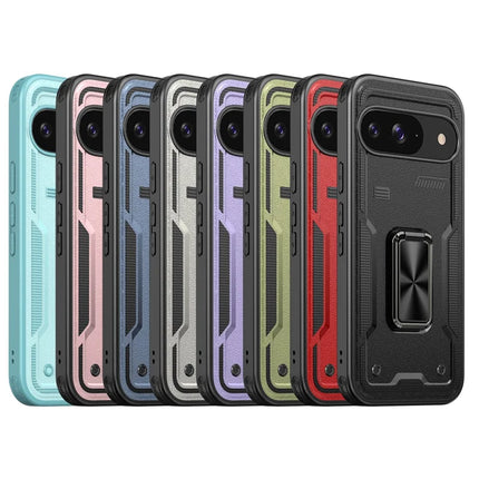 For Google Pixel 9 / 9 Pro Case Ring Kickstand Anti-Drop PC + TPU Phone Cover
