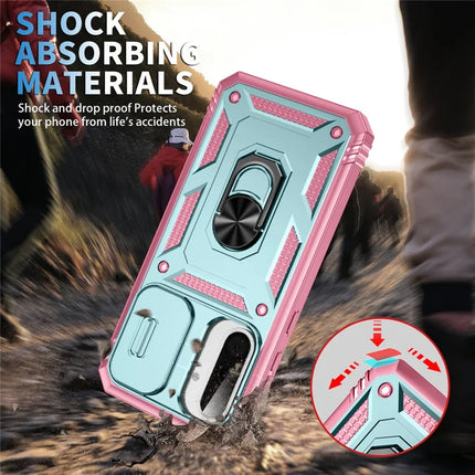 For 	Samsung Galaxy A56 5G Case TPU+PC Slide Camshield Kickstand Phone Cover