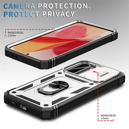 For Samsung Galaxy A36 5G Case TPU+PC Slide Camshield Kickstand Phone Cover