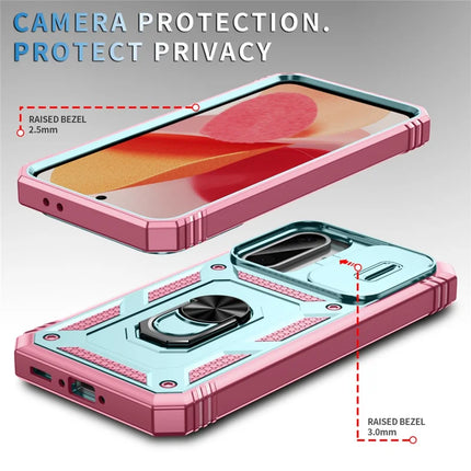 For Samsung Galaxy A36 5G Case TPU+PC Slide Camshield Kickstand Phone Cover