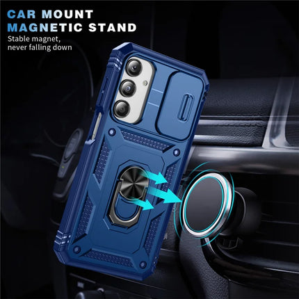 For Samsung Galaxy A26 5G Case TPU+PC Slide Camshield Kickstand Phone Cover
